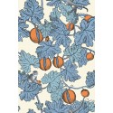 Frutto Proibito - Hyacinth & Orange on White