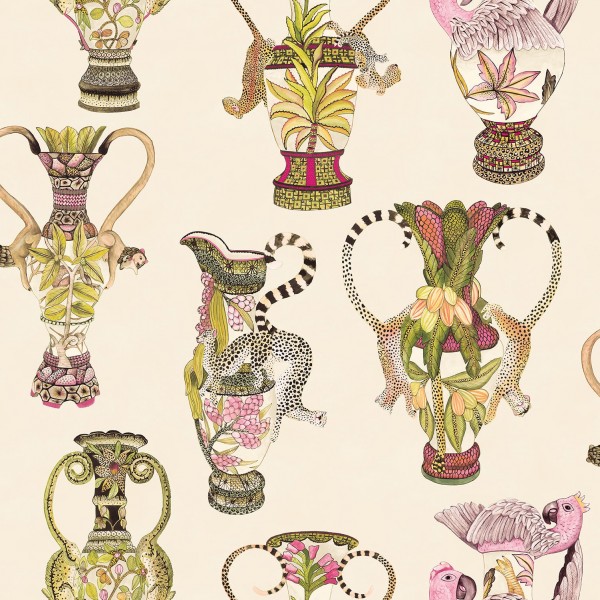 Khulu Vases - Multi on Cream