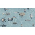Macchine Volanti (2 roll set) - Sky Blue & Metallic Gilver