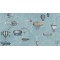 Macchine Volanti (2 roll set) - Sky Blue & Metallic Gilver